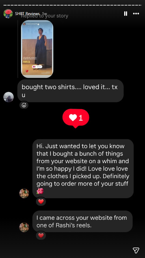 Customer testimonial